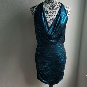 ❤️SOLD❤️Zebra sequined mini dress